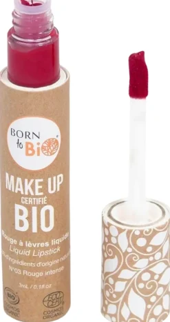 Born to Bio Organic Liquid Lipstick N°4 - Nestemäinen huulipuna Cerise 3ml