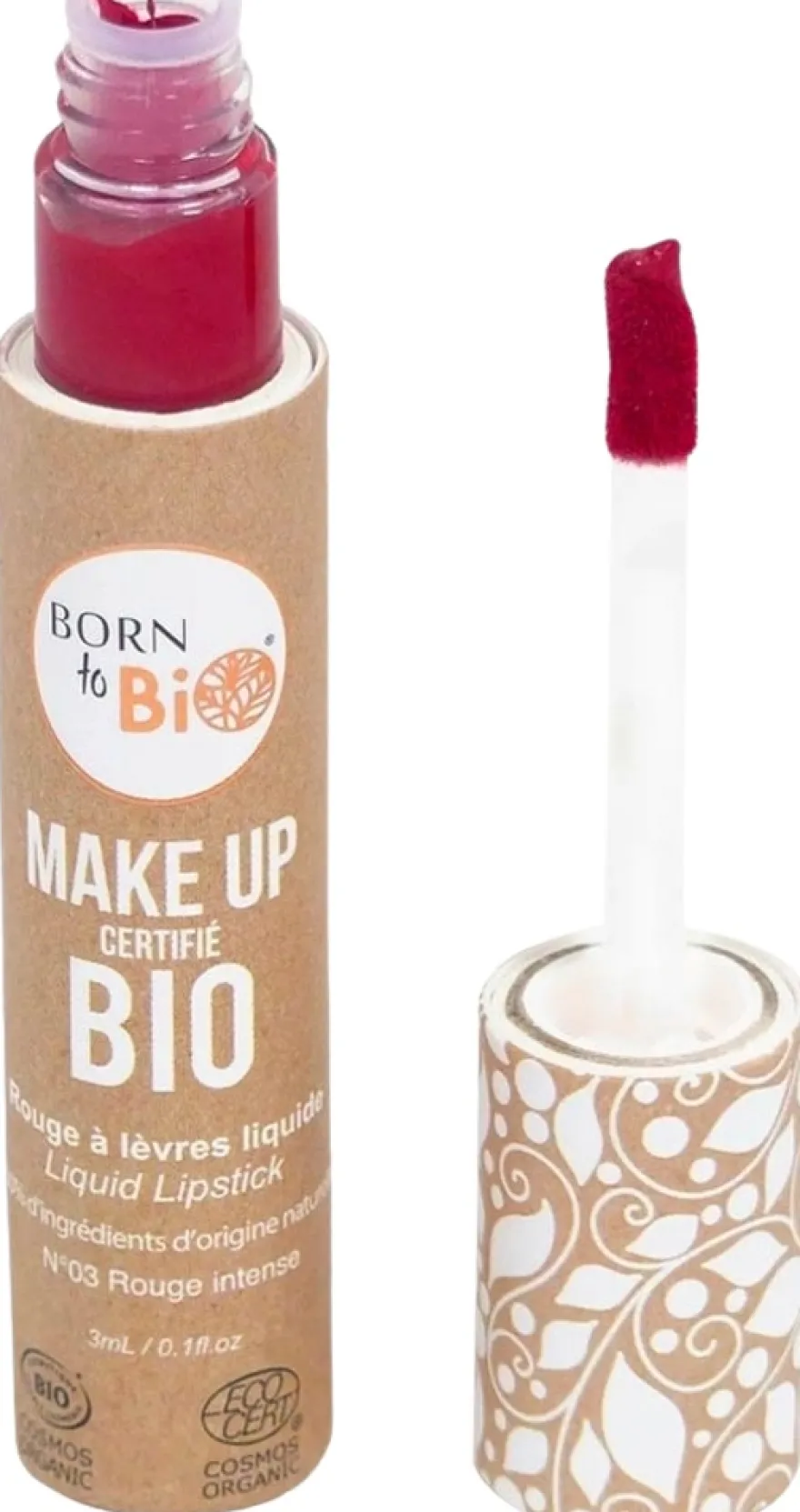 Born to Bio Organic Liquid Lipstick N°4 - Nestemäinen huulipuna Cerise 3ml