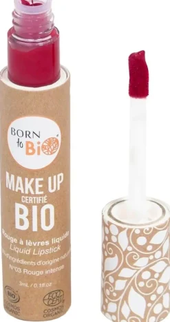 Born to Bio Organic Liquid Lipstick N°4 - Nestemäinen huulipuna Cerise 3ml