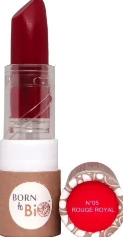 Born to Bio Organic Matt Lipstick N°5 - Mattahuulipuna Rouge Royal 3,5g