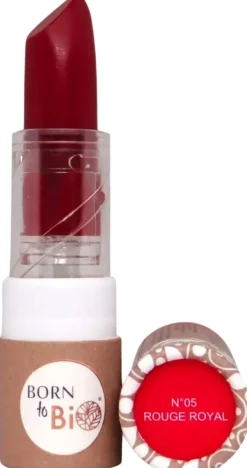 Born to Bio Organic Matt Lipstick N°5 - Mattahuulipuna Rouge Royal 3,5g