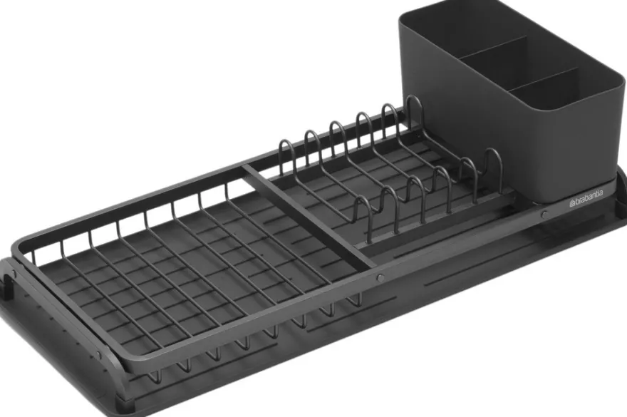 Brabantia kompakti astiankuivausteline dark grey