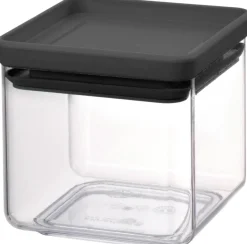 Brabantia nelikulmainen säilytyspurkki 0,7L dark grey