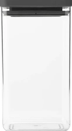 Brabantia nelikulmainen säilytyspurkki 1,6L dark grey