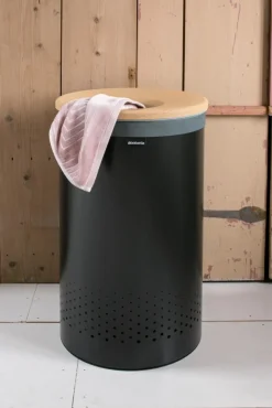 Brabantia pyykkikori korkkikansi 60L matt black
