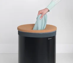 Brabantia pyykkikori korkkikansi 60L matt black