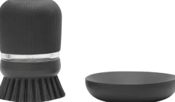 Brabantia Saippuaa annosteleva tiskiharja dark grey