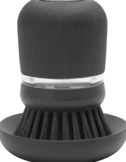 Brabantia Saippuaa annosteleva tiskiharja dark grey