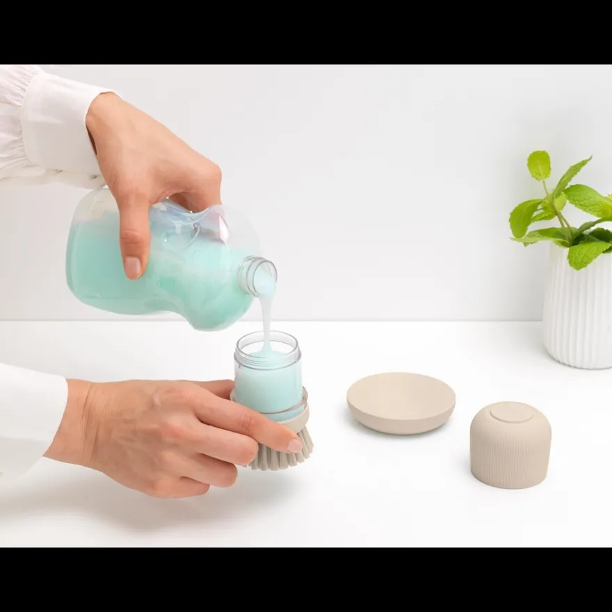 Brabantia SinkSide saippuaa annosteleva tiskiharja