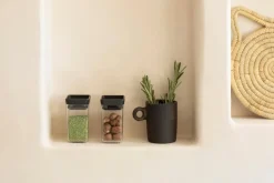 Brabantia Tasty+ pinottava säilytyspurkki 2 kpl dark grey
