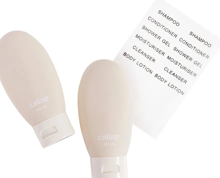 Cailap Matkapullotuubit 2 kpl, beige