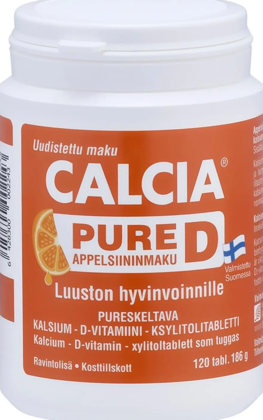 Calcia Pure D Kalkki-D3 vitamiinitabletti 120 tabl