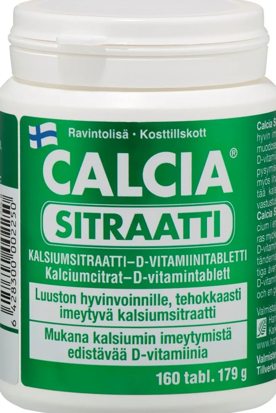 Calcia Sitraatti kalsiumsitraatti-D-vitamiinitabletti 160 tabl