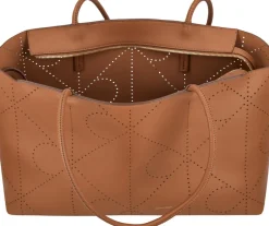 Calvin Klein Emblem aop perf nahka tote