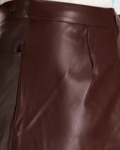 Calvin Klein Jeans Faux leather midi pu hame