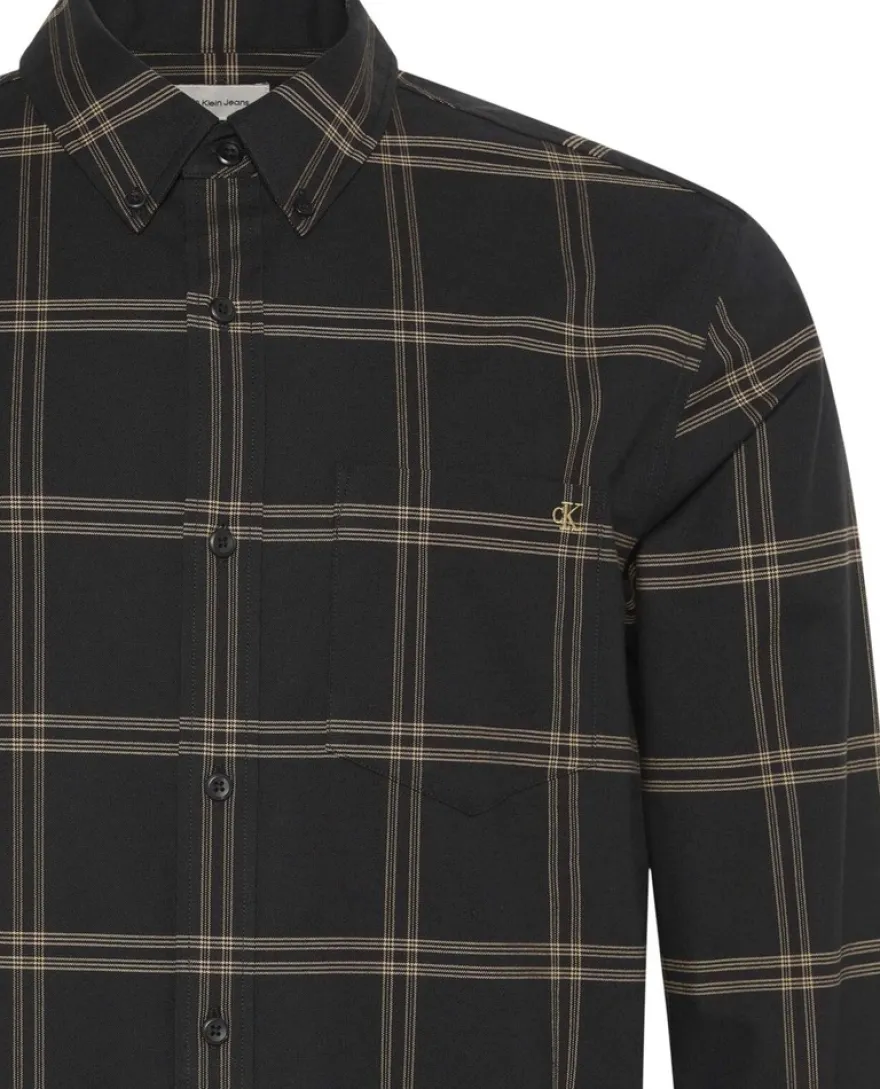 Calvin Klein Jeans kauluspaita Windowpane Oxford