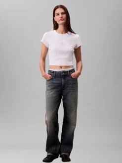 Calvin Klein Jeans Monologo Baby Rib t-paita