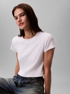 Calvin Klein Jeans Monologo Baby Rib t-paita