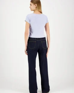 Calvin Klein Jeans Woven label 2x2 baby rib t-paita