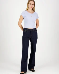 Calvin Klein Jeans Woven label 2x2 baby rib t-paita