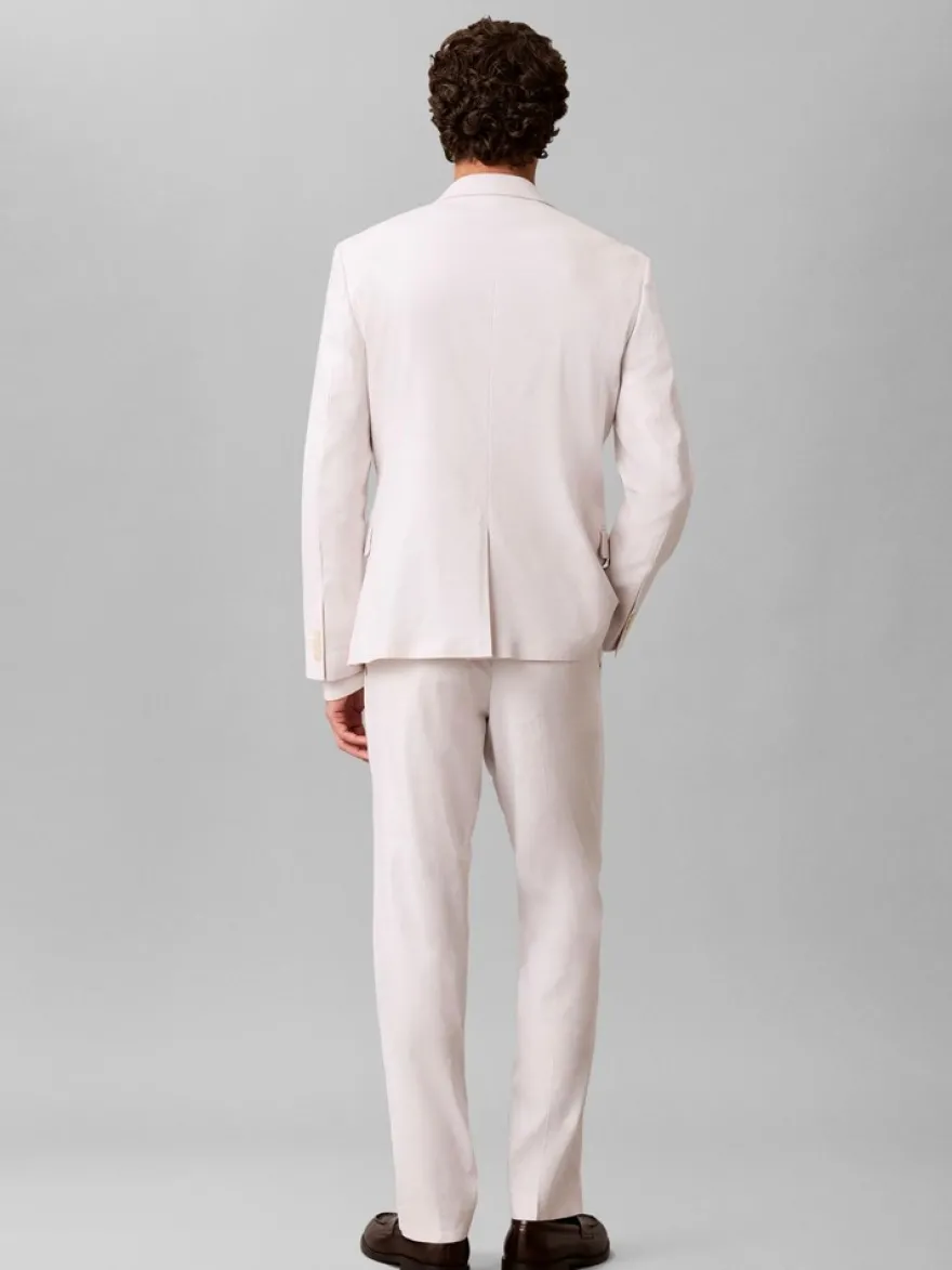Calvin Klein Linen lyocell slim trouser housut
