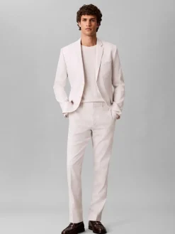Calvin Klein Linen lyocell slim trouser housut