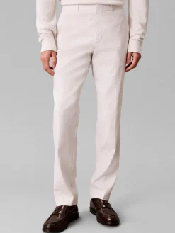 Calvin Klein Linen lyocell slim trouser housut