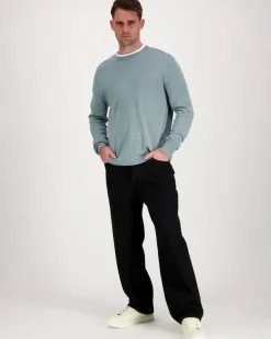 Calvin Klein Ls linen blend crew swtr neule