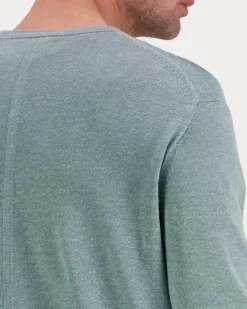 Calvin Klein Ls linen blend crew swtr neule