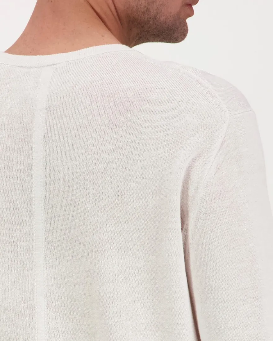 Calvin Klein Ls linen blend crew swtr neule