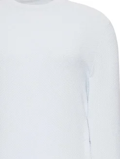 Calvin Klein Ls textured cotton crewnk sweater neule