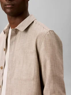 Calvin Klein pellavasekoitteinen paitatakki