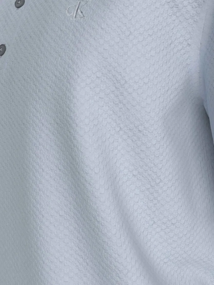 Calvin Klein puuvillaneulepusero Textured Polo