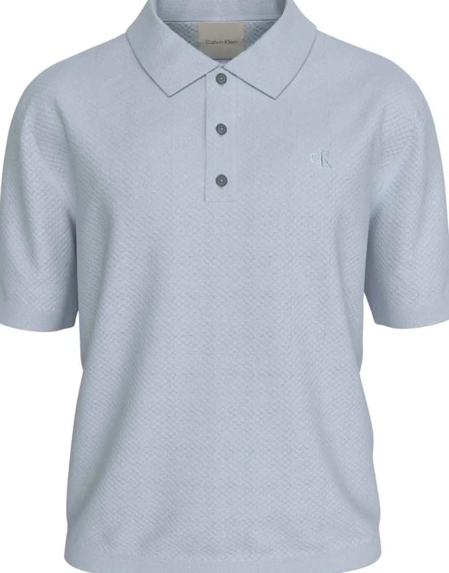Calvin Klein puuvillaneulepusero Textured Polo