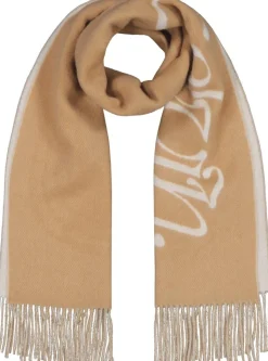 Calvin Klein Scripted logo brushed wool huivi