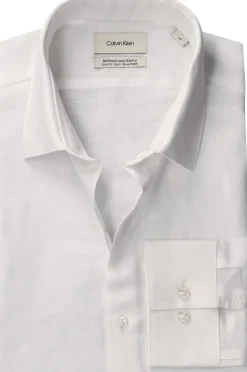 Calvin Klein Slim ref linen bld sld kauluspaita
