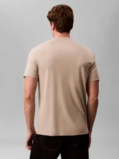 Calvin Klein Ss supima chest emb crewneck t-paita