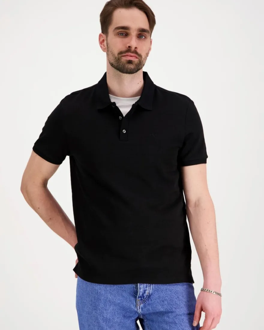 Calvin Klein Ss tonal stripe polo pikeepaita
