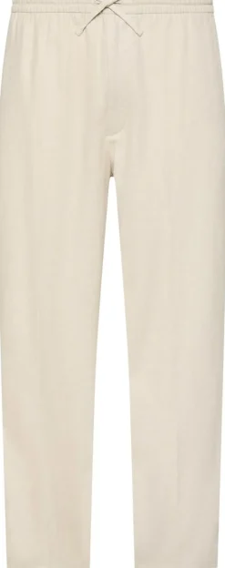 Calvin Klein Straight linen pull on pant pellavahousut