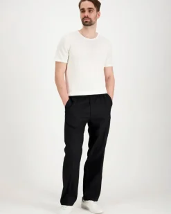 Calvin Klein Straight linen pull on pant pellavahousut