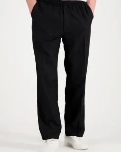 Calvin Klein Straight linen pull on pant pellavahousut