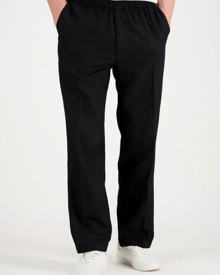 Calvin Klein Straight linen pull on pant pellavahousut