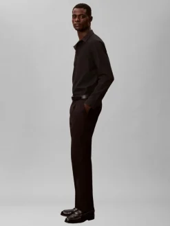 Calvin Klein Tapered pltd sateen chino housut