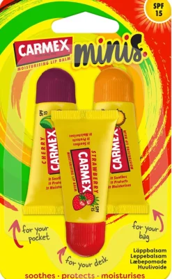 Carmex Mini Tubes huulivoidepuikot 3x5g