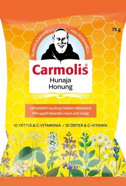 Carmolis hunajainen yrttikaramelli 75 g