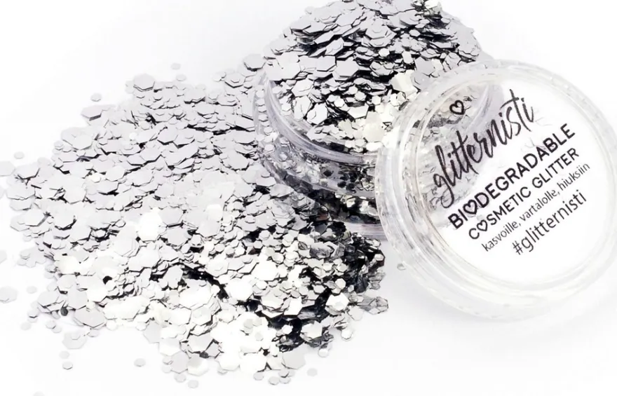 CHUNKY SILVER MIX cosmetic glitter