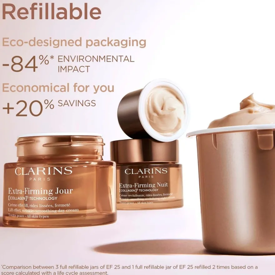 CLARINS Extra-Firming Night cream dry skin refill yövoide täyttöpakkaus 50 ml