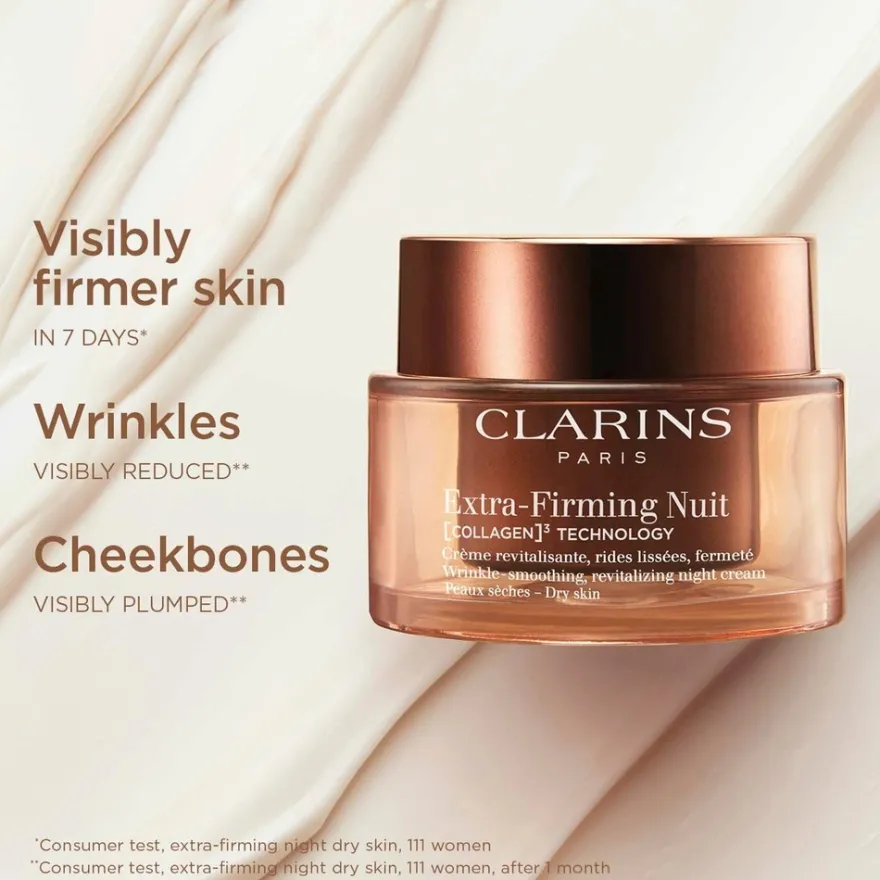 CLARINS Extra-Firming Night cream dry skin refill yövoide täyttöpakkaus 50 ml