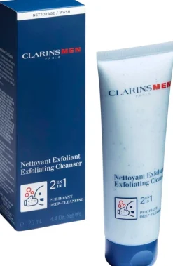 Clarins MEN Exfoliating cleanser -2-in-1 kuoriva kasvopesu 125 ml