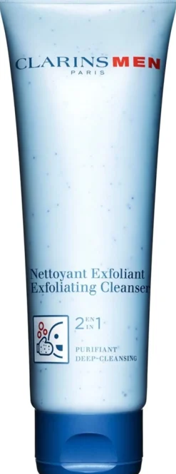 Clarins MEN Exfoliating cleanser -2-in-1 kuoriva kasvopesu 125 ml